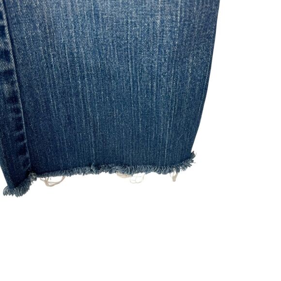 Abercrombie & Fitch Y2K Vintage Relaxed Leg Busted Knee Cropped Jeans Sz 6L - Picture 15 of 15